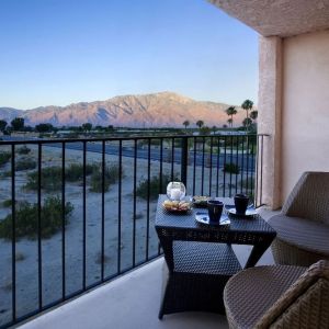 View from the balcony of day use room at Aqua Soleil Hotel & Mineral Water Spa.