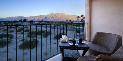 View from the balcony of day use room at Aqua Soleil Hotel & Mineral Water Spa.