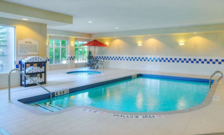 Relaxing indoor pool at Hilton Garden Inn Toronto/Burlington.