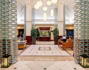 Hotel lobby at Hilton Garden Inn Toronto/Burlington.