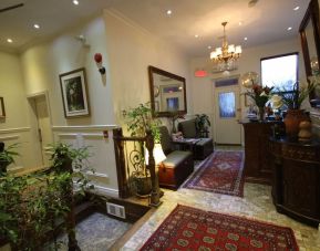 Hotel interior with lounge area at Parc Suites Hotel.