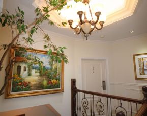 Hotel interior with lounge area at Parc Suites Hotel.