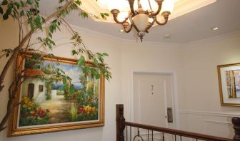 Hotel interior with lounge area at Parc Suites Hotel.