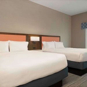 Bright day use twin room at Hampton Inn By Hilton Port Hope.