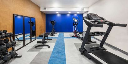 Well equipped fitness center at Comfort Inn & Suites Barrie.