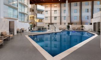 Hotel pool at Wyndham DFW Airport.