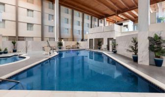 Spacious pool at Wyndham DFW Airport.