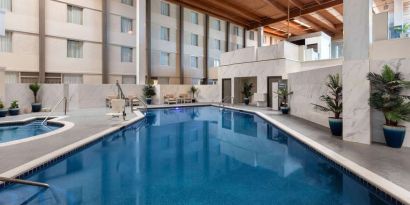 Spacious pool at Wyndham DFW Airport.