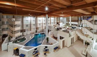 Pool area at Wyndham DFW Airport.