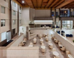 Coworking and dining space at Wyndham DFW Airport.