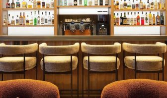 Hotel bar seating at Pullman Lyon.