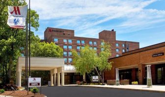 Hotel parking at Boston Marriott Burlington.