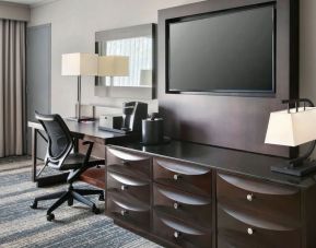 Workspace at Boston Marriott Burlington.