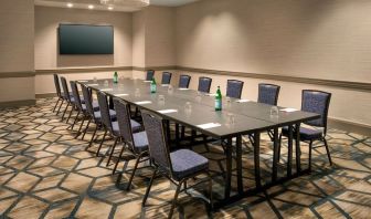 Meeting room at Boston Marriott Burlington.