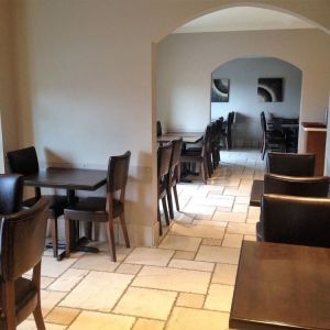 Dining area at Hotel Brossard.