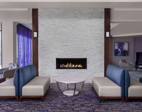 Lounge area perfect for co-working at Hilton Garden Inn Calgary Airport.