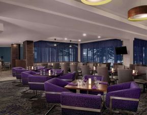 Comfortable and chic dining area at Hilton Garden Inn Calgary Airport.