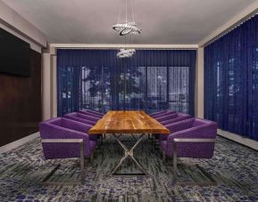 Stylish meeting room at Hilton Garden Inn Calgary Airport.