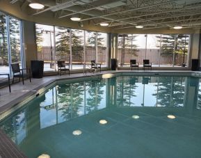 Relaxing indoor pool at Hilton Garden Inn Calgary Airport.