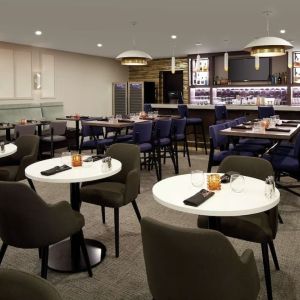 Dining area at DoubleTree By Hilton Montreal Airport.