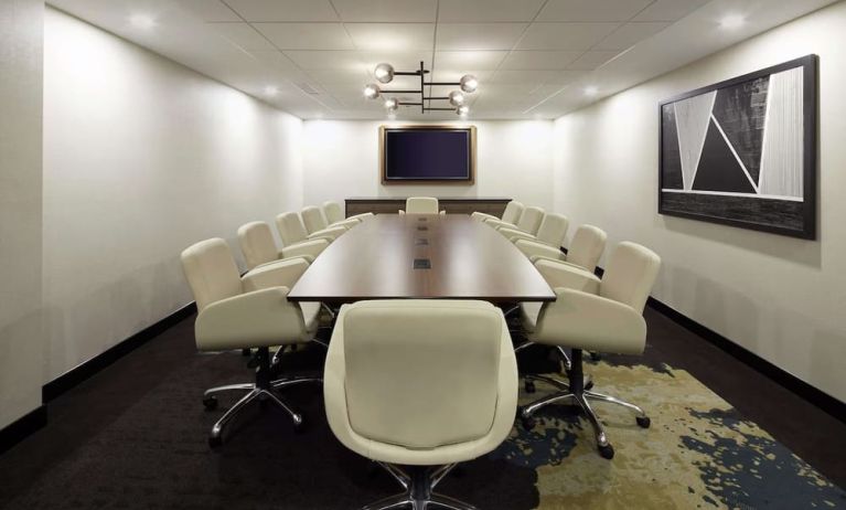 Professional meeting room at DoubleTree By Hilton Montreal Airport.