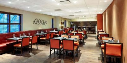 Dining area at the Hilton Saint John.