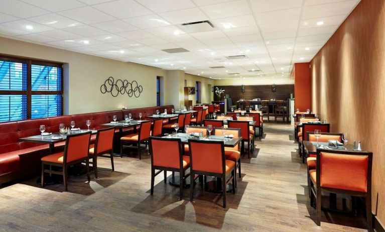 Dining area at the Hilton Saint John.