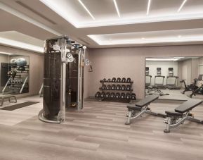 Fitness center available at Courtyard By Marriott Kitchener.