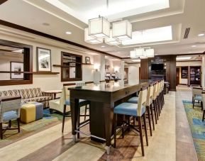 Dining area at Hampton Inn By Hilton Toronto Airport Corporate Centre.