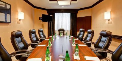 Meeting room at Hampton Inn By Hilton Toronto Airport Corporate Centre.
