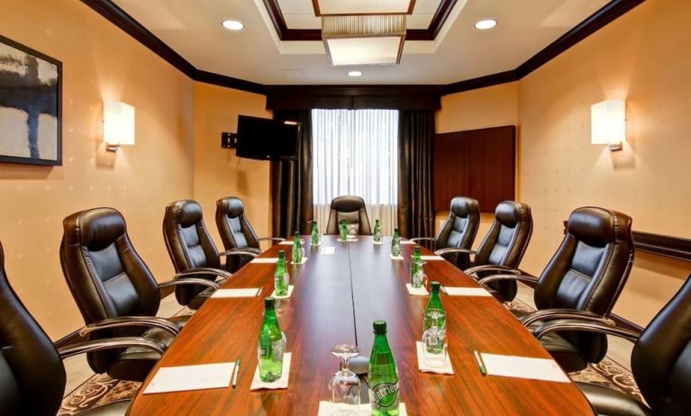 Meeting room at Hampton Inn By Hilton Toronto Airport Corporate Centre.
