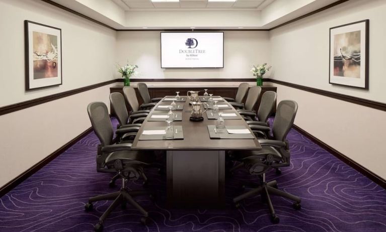 Professional meeting room at DoubleTree By Hilton Montreal.