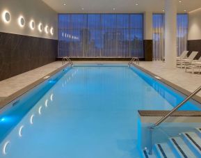 Relaxing indoor pool at Hilton Garden Inn Montreal Midtown.