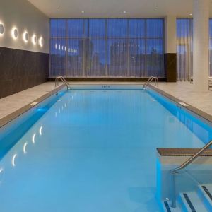 Relaxing indoor pool at Hilton Garden Inn Montreal Midtown.