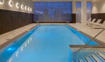 Relaxing indoor pool at Hilton Garden Inn Montreal Midtown.