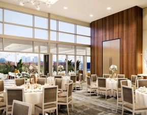 Hotel dining area at Hilton Garden Inn Montreal Midtown.