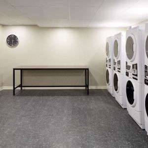 Laundry room at Hilton Garden Inn Montreal Midtown.