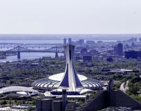 Hotel landmark at Hilton Garden Inn Montreal Midtown.