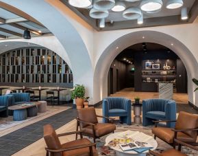 Comfortable hotel lobby perfect for co-working at The Westley Calgary Downtown, Tapestry Collection By Hilton.