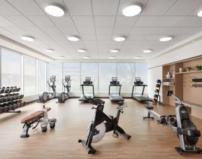 Fully equipped fitness center at The Westley Calgary Downtown, Tapestry Collection By Hilton.