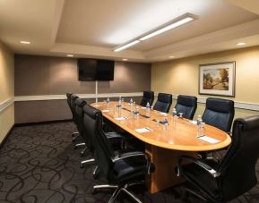 Professional meeting room at Hilton Winnipeg Airport Suites.