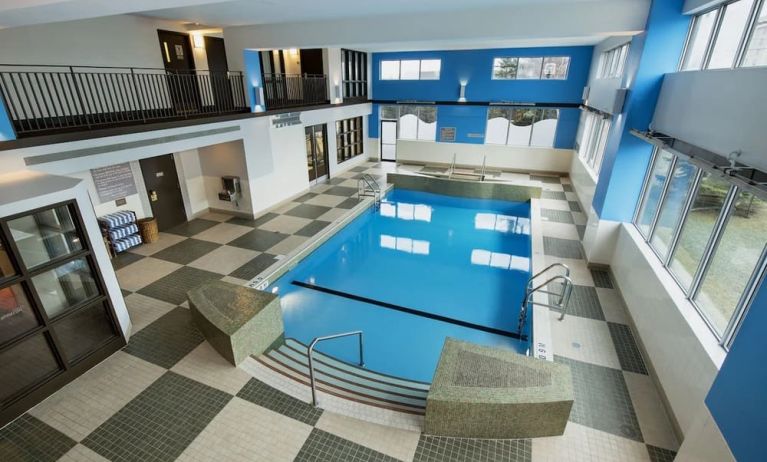 Indoor pool at Hilton Winnipeg Airport Suites.