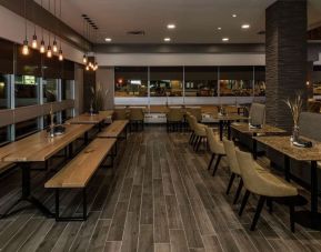 Hotel dining area at Hilton Winnipeg Airport Suites.