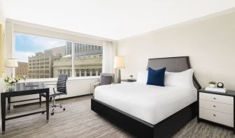 Day use room with work desk at Fairmont Winnipeg.