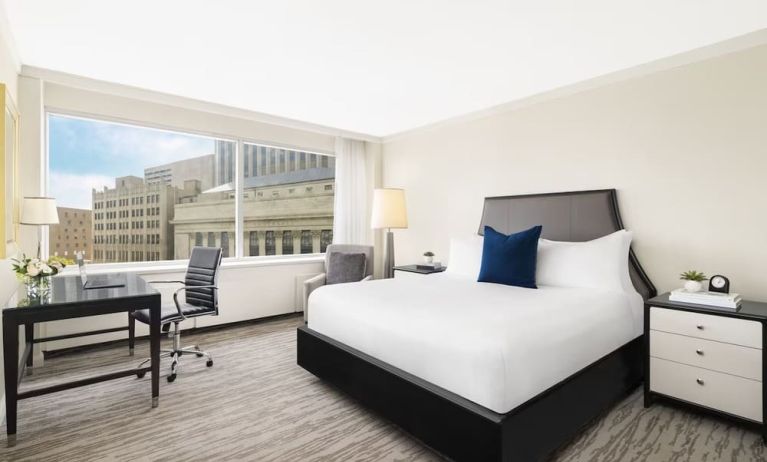 Day use room with work desk at Fairmont Winnipeg.