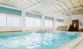 Refreshing indoor pool at Fairmont Winnipeg.