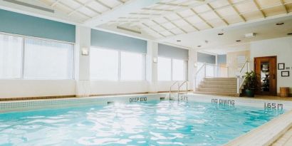 Refreshing indoor pool at Fairmont Winnipeg.