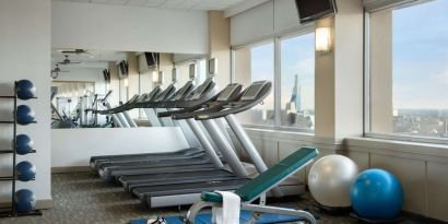 Fitness center available at Fairmont Winnipeg.