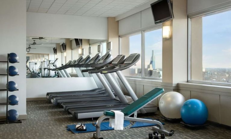 Fitness center available at Fairmont Winnipeg.