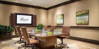 Professional meeting room at Fairmont Winnipeg.